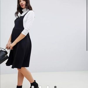 ASOS Maternity black pinafore